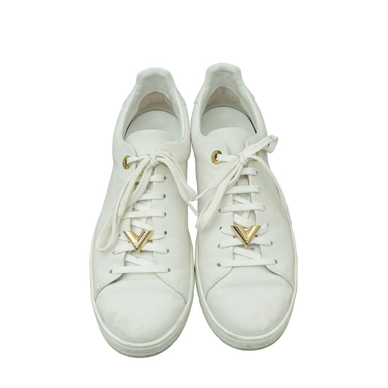 Louis Vuitton White Frontrow V Sneakers 40