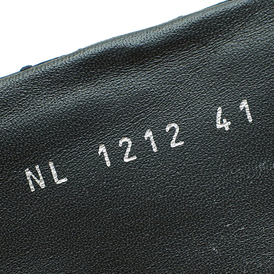 Louis Vuitton Black Monogram Fabric Embossed Monogram Pool Pillow Comfort Mules 41