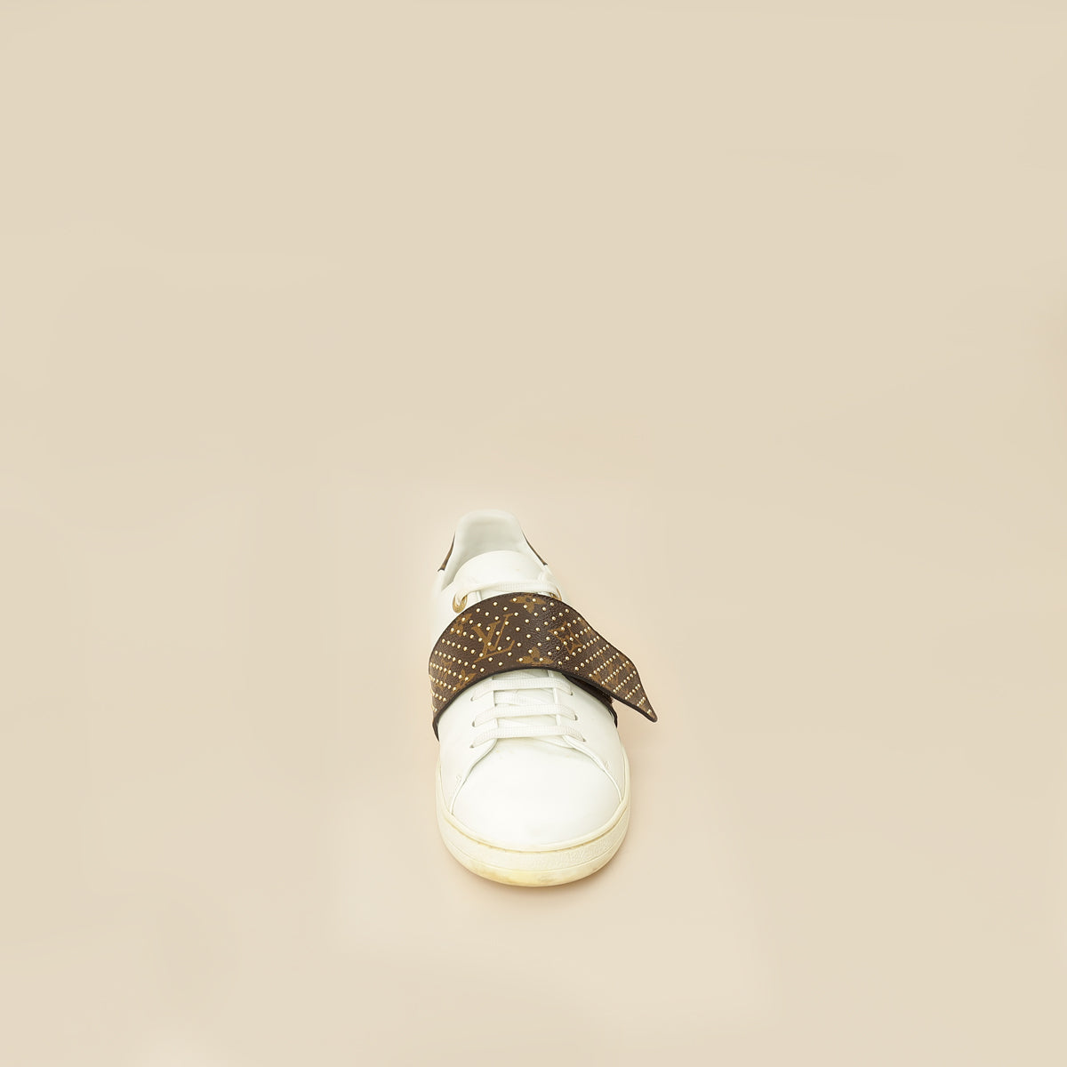 Louis Vuitton Monogram White Frontrow Sneaker 41-Louis Vuitton-THE CLOSET
