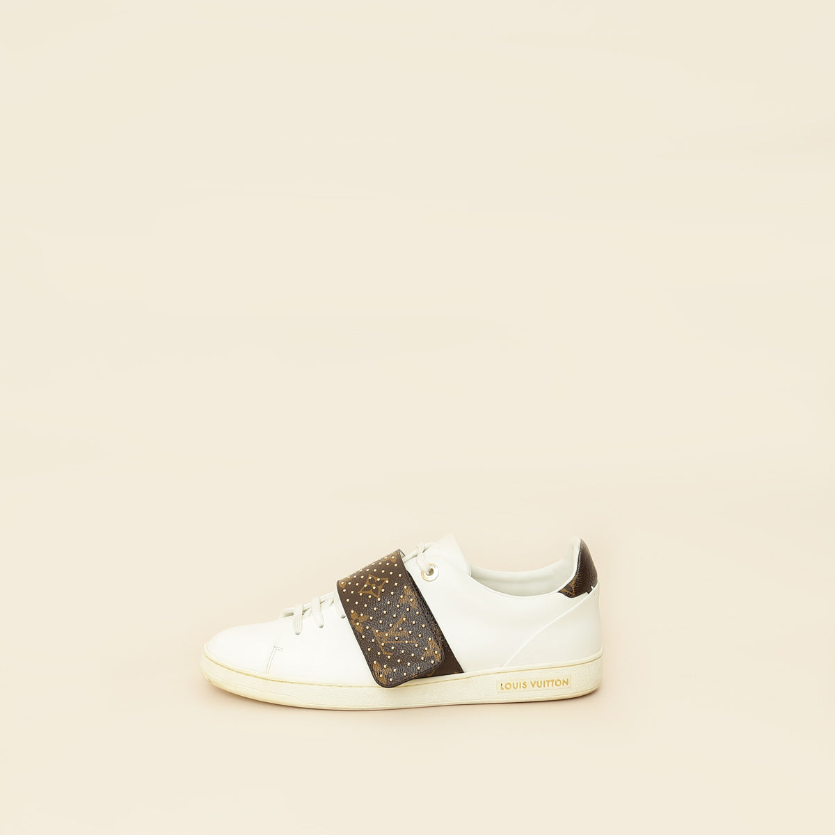Louis Vuitton Monogram White Frontrow Sneaker 41-Louis Vuitton-THE CLOSET