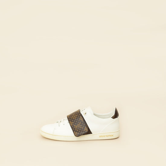 Louis Vuitton Monogram White Frontrow Sneaker 41-Louis Vuitton-THE CLOSET