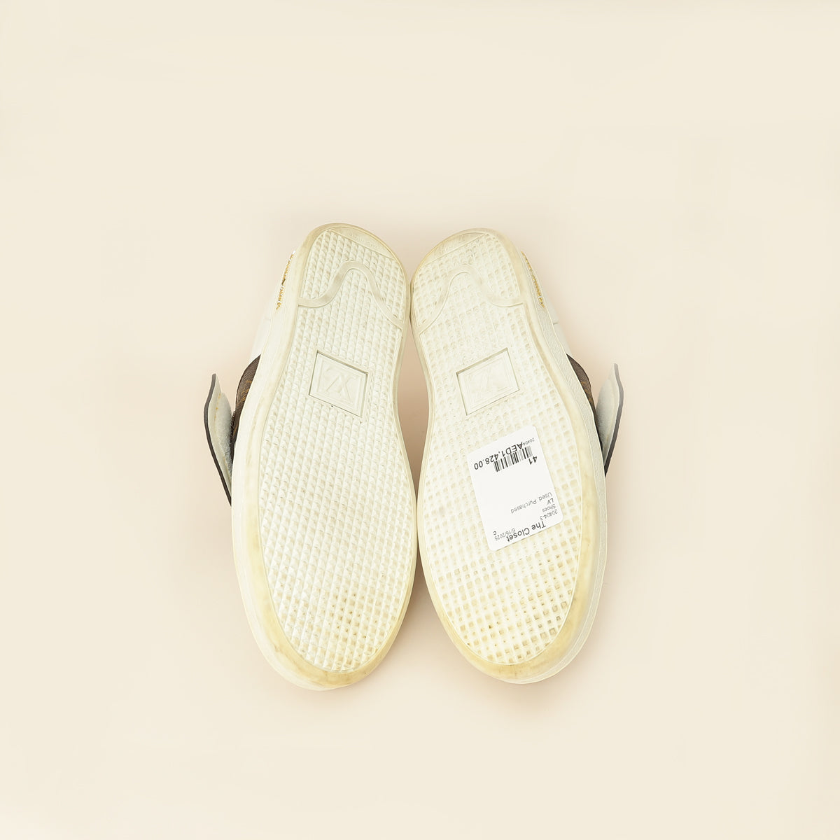 Louis Vuitton Monogram White Frontrow Sneaker 41-Louis Vuitton-THE CLOSET