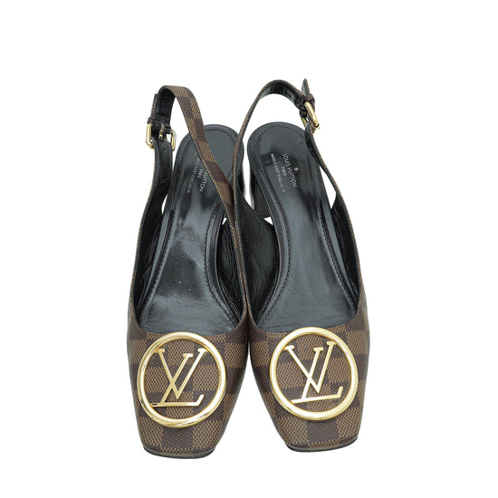 Louis Vuitton Shoes | Louis Vuitton Cherie Pump Black 39 | Color: Black/Brown | Size: 8.5 | Nnikkirae's Closet