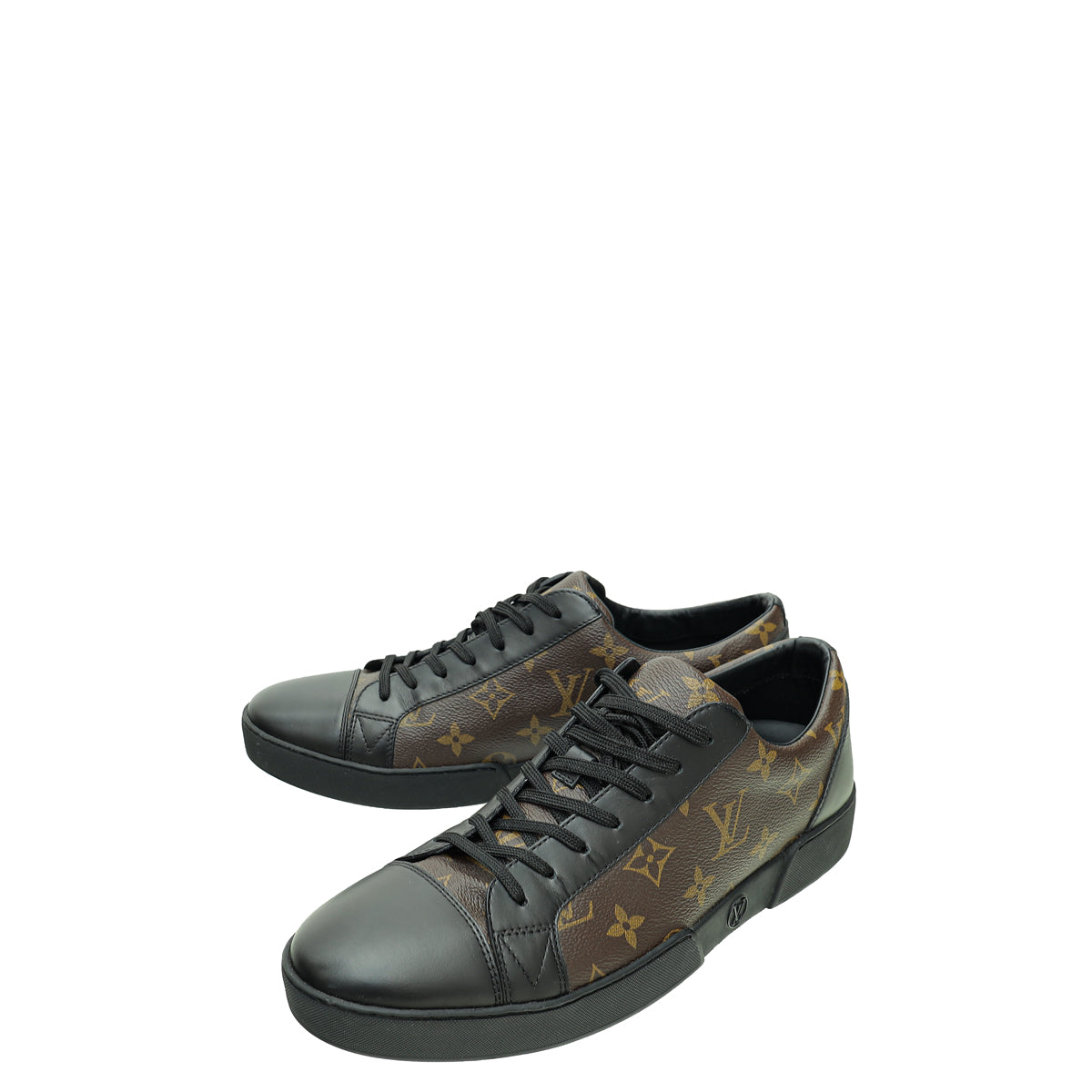 Louis Vuitton Monogram Black Match Up Sneaker 7.5-Louis Vuitton-THE CLOSET