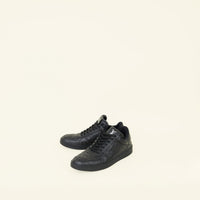 Louis Vuitton Black Mini Monogram-Embossed Rivoli Sneaker 8.5