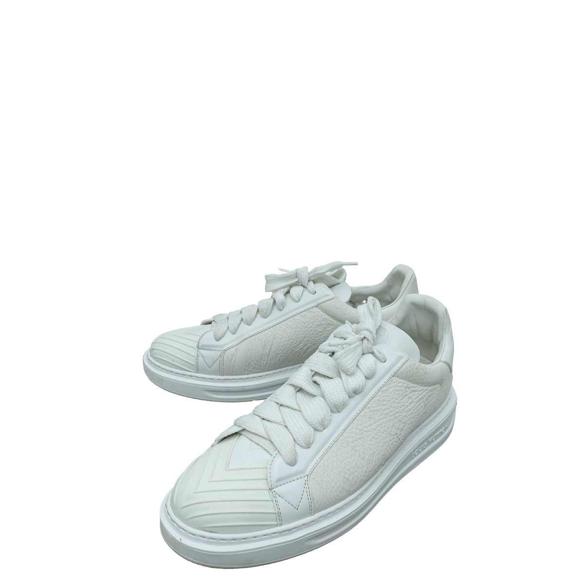 Louis Vuitton White Monogram Calfskin Blaster Sneakers 8