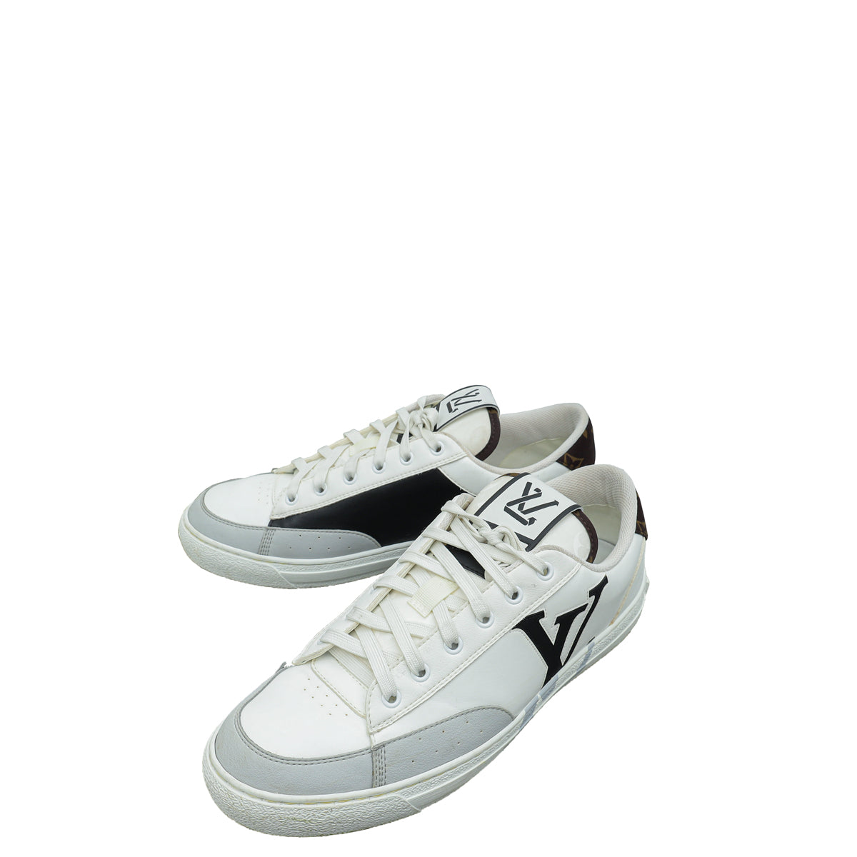 Louis Vuitton Bicolor Monogram Charlie Trainers Sneakers 8-Louis Vuitton-THE CLOSET
