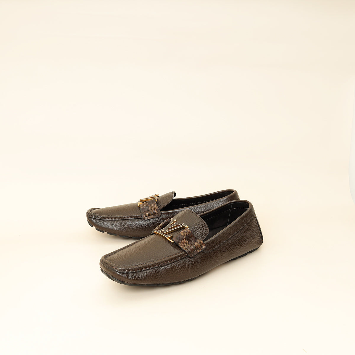 Louis Vuitton Bicolor Monte Carlo Moccasins Men's Loafer 8-Louis Vuitton-THE CLOSET