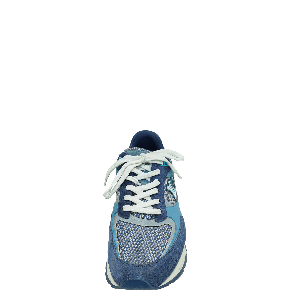 Louis Vuitton Multicolor Blue Mesh and Suede Run Away Sneaker 9-Louis Vuitton-THE CLOSET