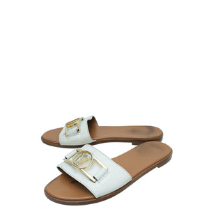 Louis Vuitton Bicolor Lock It Flat Mule 37.5