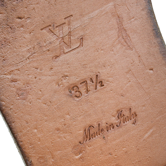 Louis Vuitton Monogram Lock It Mules 37.5 – The Closet