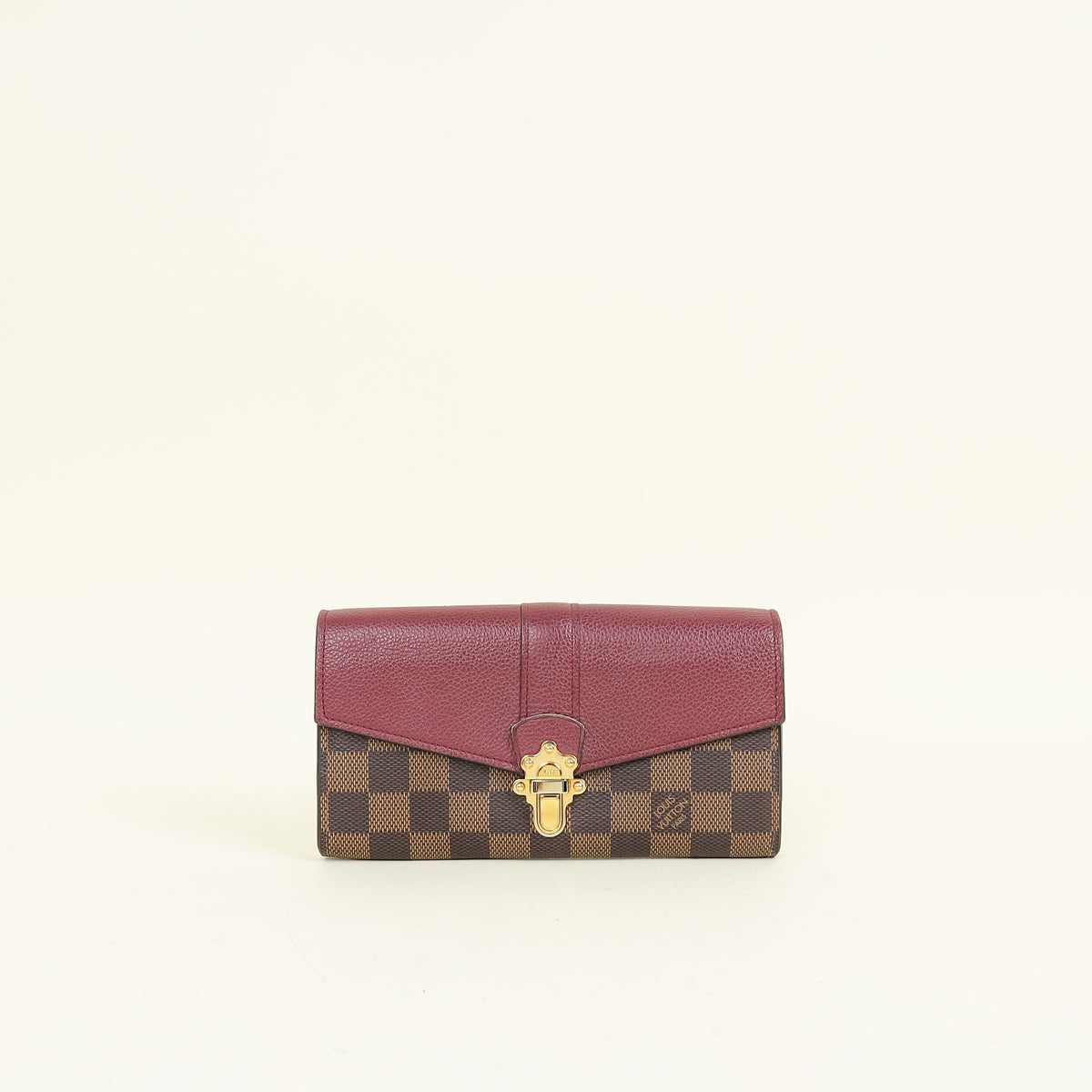 Louis Vuitton Damier Ebene Bordeaux Clapton Wallet
