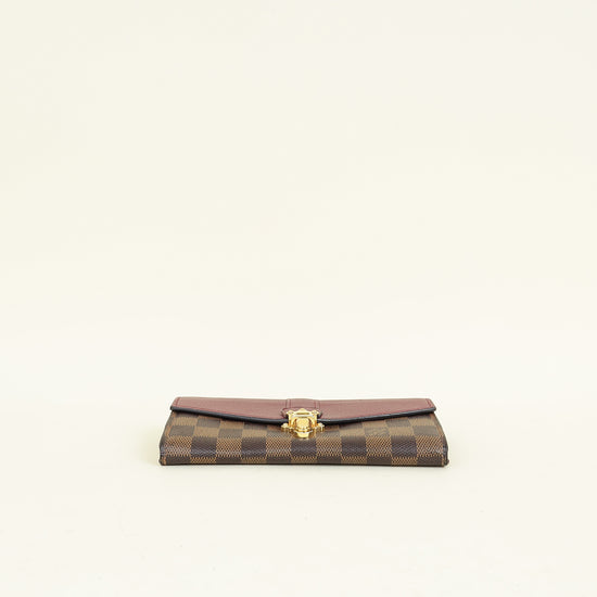 Louis Vuitton Damier Ebene Bordeaux Clapton Wallet