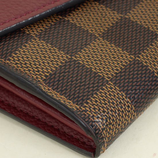 Louis Vuitton Damier Ebene Bordeaux Clapton Wallet