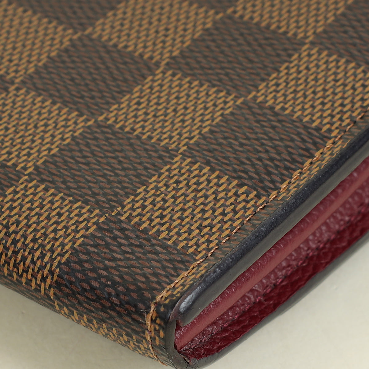 Louis Vuitton Damier Ebene Bordeaux Clapton Wallet