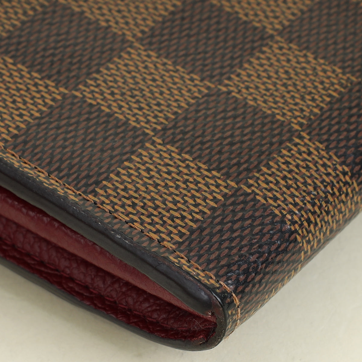 Louis Vuitton Damier Ebene Bordeaux Clapton Wallet