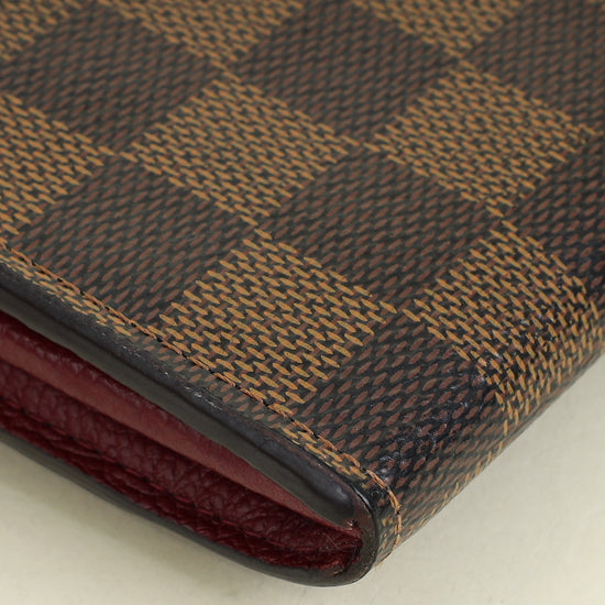 Louis Vuitton Damier Ebene Bordeaux Clapton Wallet