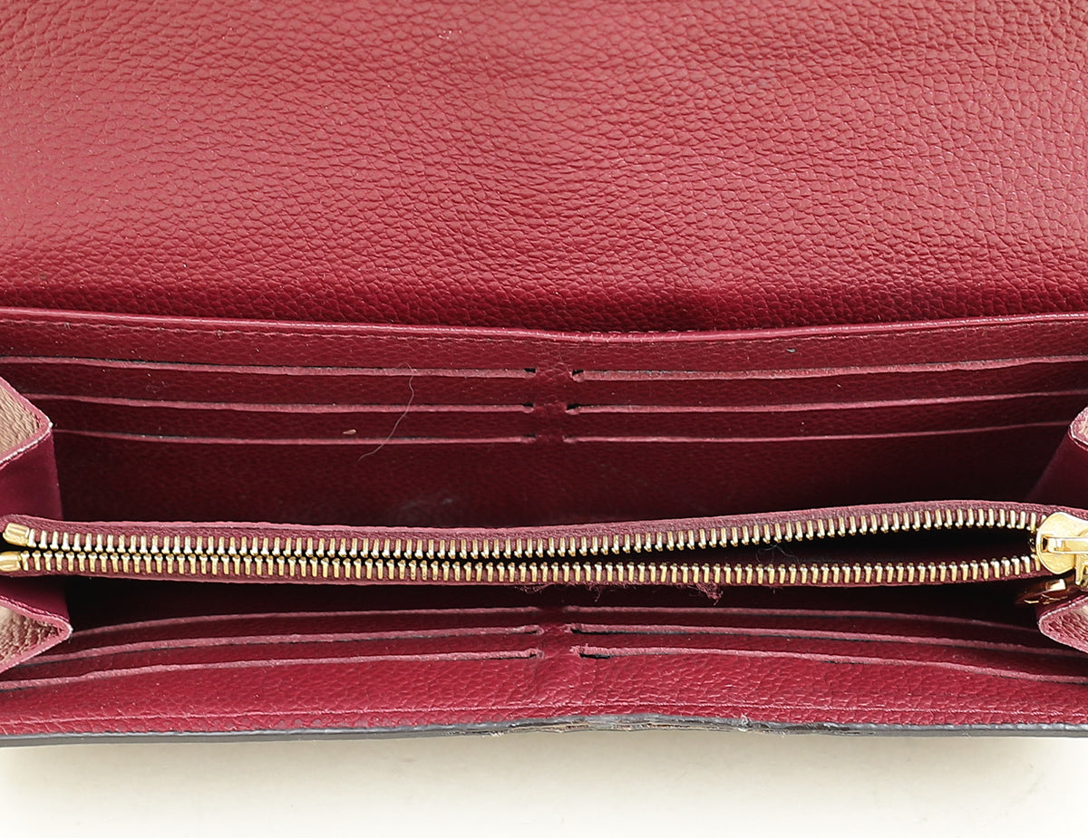 Louis Vuitton Damier Ebene Bordeaux Clapton Wallet