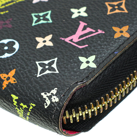 Load image into Gallery viewer, Louis Vuitton Black Multicolor Monogram Zippy Wallet
