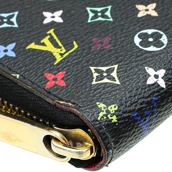 Load image into Gallery viewer, Louis Vuitton Black Multicolor Monogram Zippy Wallet
