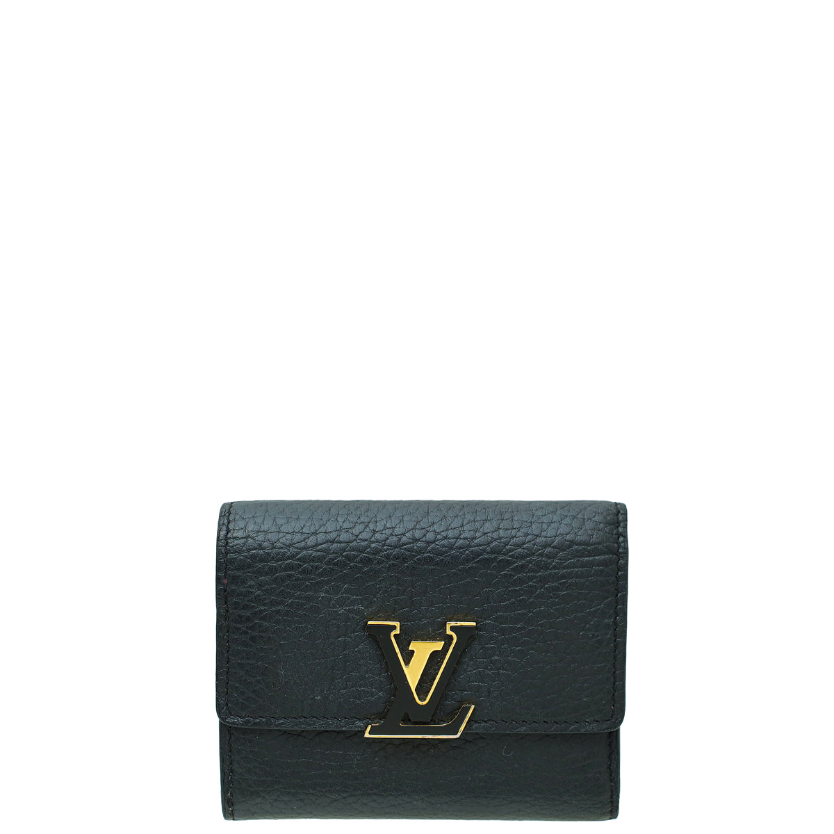 Louis Vuitton Black Capucines Compact Wallet-Louis Vuitton-THE CLOSET