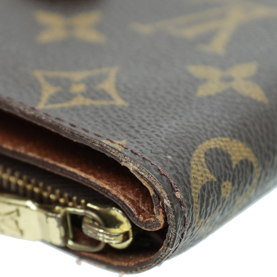 Louis Vuitton Brown Monogram Compact Zippy Wallet