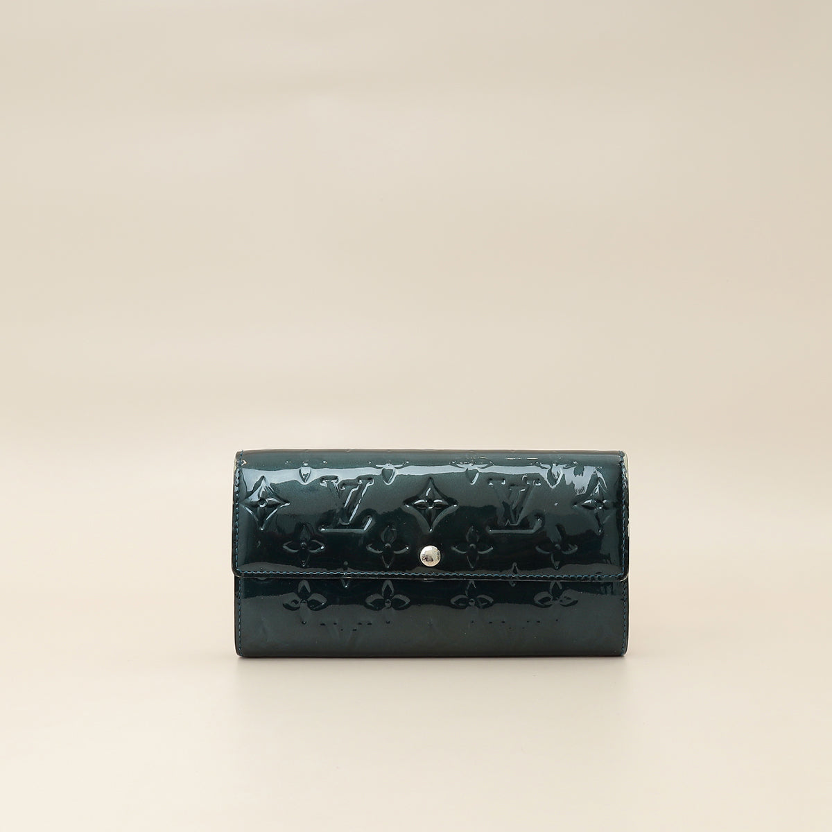Louis Vuitton Bleu Nuit Monogram Vernis Sarah Wallet-Louis Vuitton-THE CLOSET