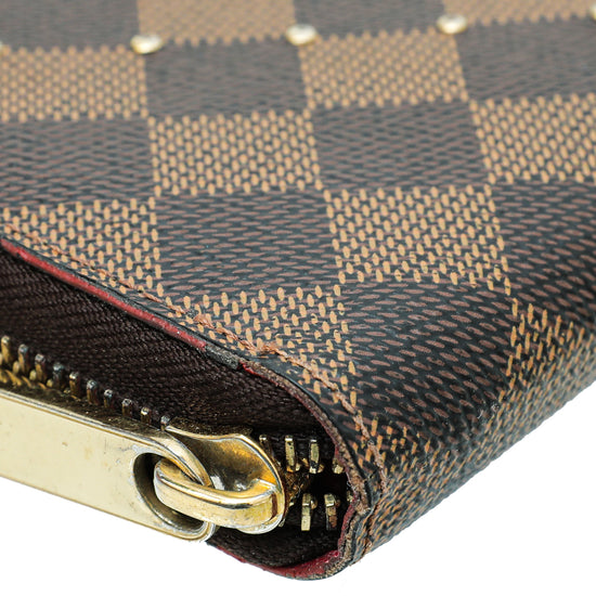 Louis Vuitton Ebene Studded Zippy Wallet