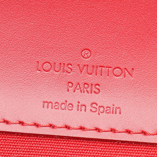 Louis Vuitton Red EPI Honfleur Clutch