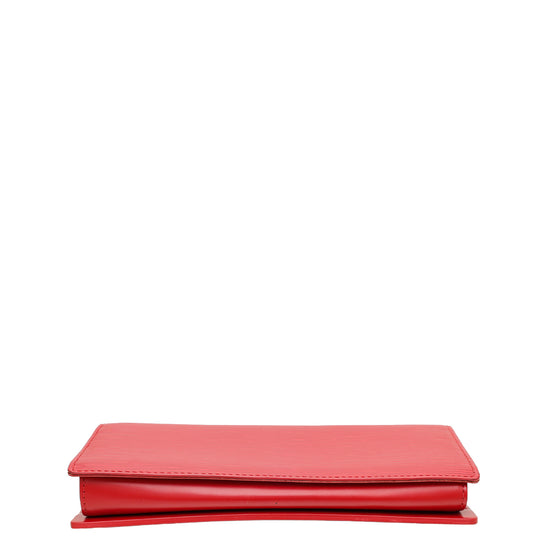 Louis Vuitton Red Honfleur Clutch Bag