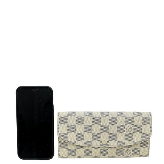 Louis Vuitton Damier Azur Emilie Wallet