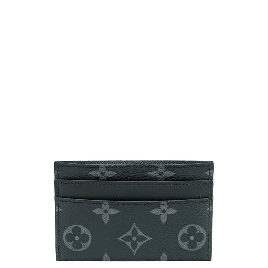 Louis Vuitton Monogram Black Porte Cartes Double Card Holder – The Closet