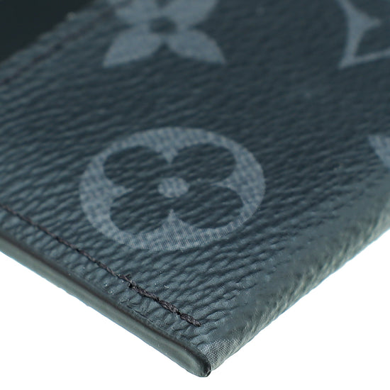 Louis Vuitton Monogram Black Eclipse Porte Cartes Double Card Holder