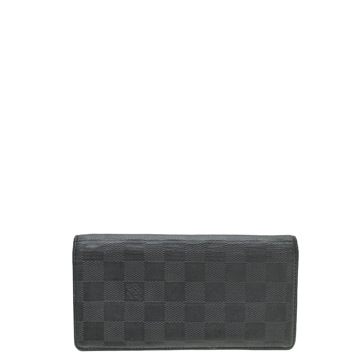 Louis Vuitton Black Damier Infini Brazza Wallet W/ MNS INITIALS-Louis Vuitton-THE CLOSET