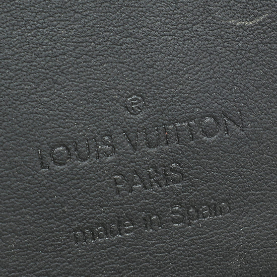 Louis Vuitton Black Damier Infini Brazza Wallet W/ MNS INITIALS