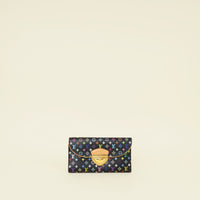 Louis Vuitton Black Multicolor Monogram Eugenie Wallet