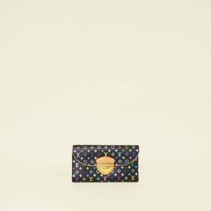 Louis Vuitton Black Multicolor Monogram Eugenie Wallet