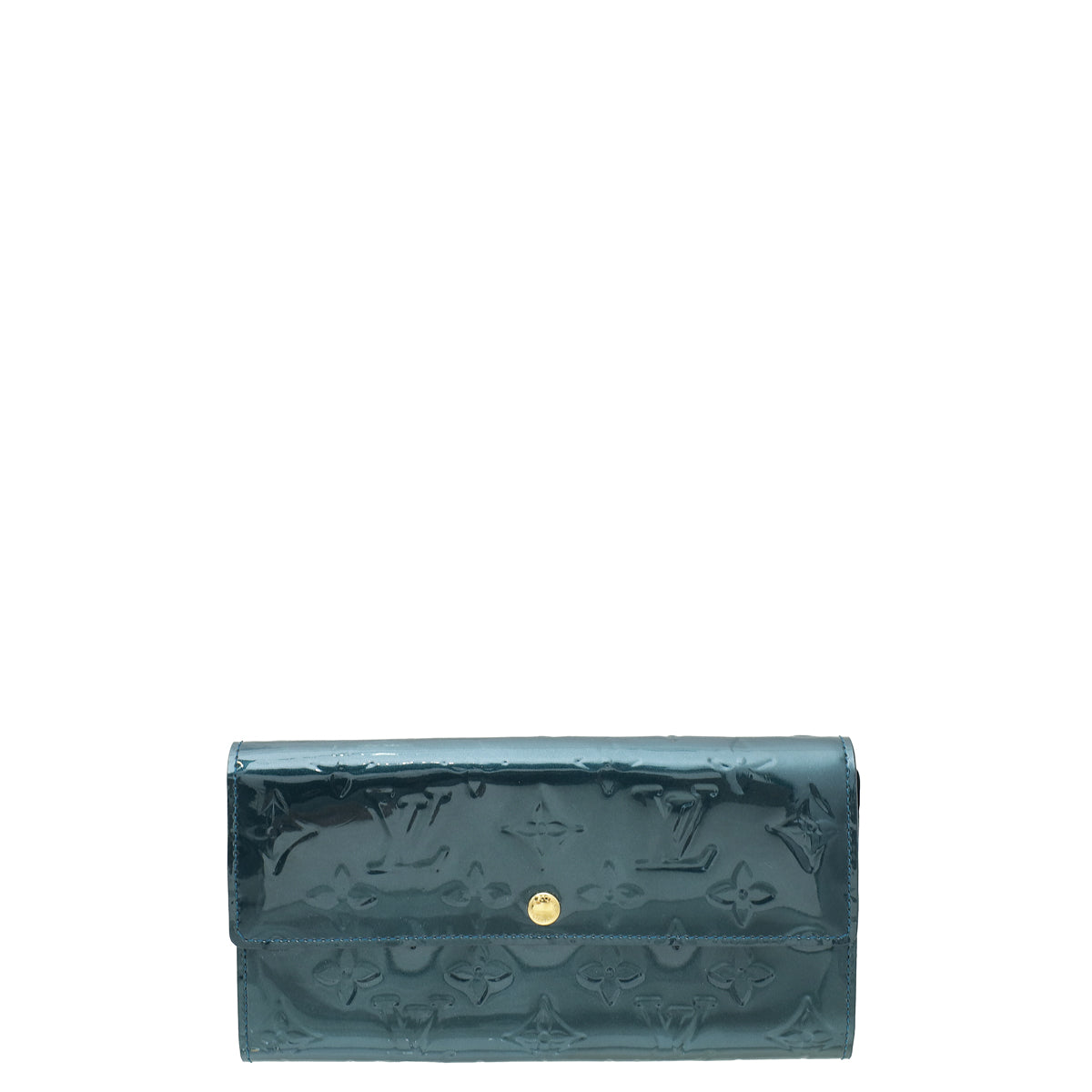 Louis Vuitton Blue Nuit Monogram Vernis Sarah Wallet-Louis Vuitton-THE CLOSET