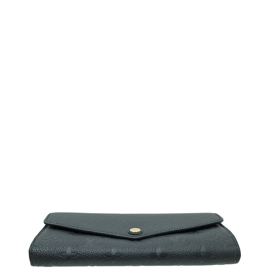 Louis Vuitton Black Monogram Empreinte Sarah Wallet