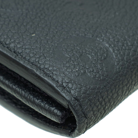 Louis Vuitton Black Monogram Empreinte Sarah Wallet