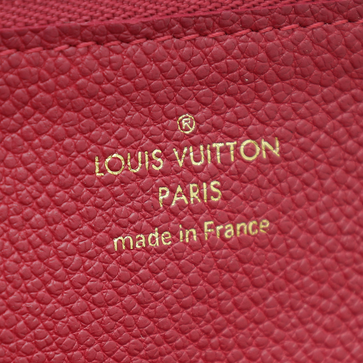 Louis Vuitton Red Monogram Empreinte Secret Compact Wallet