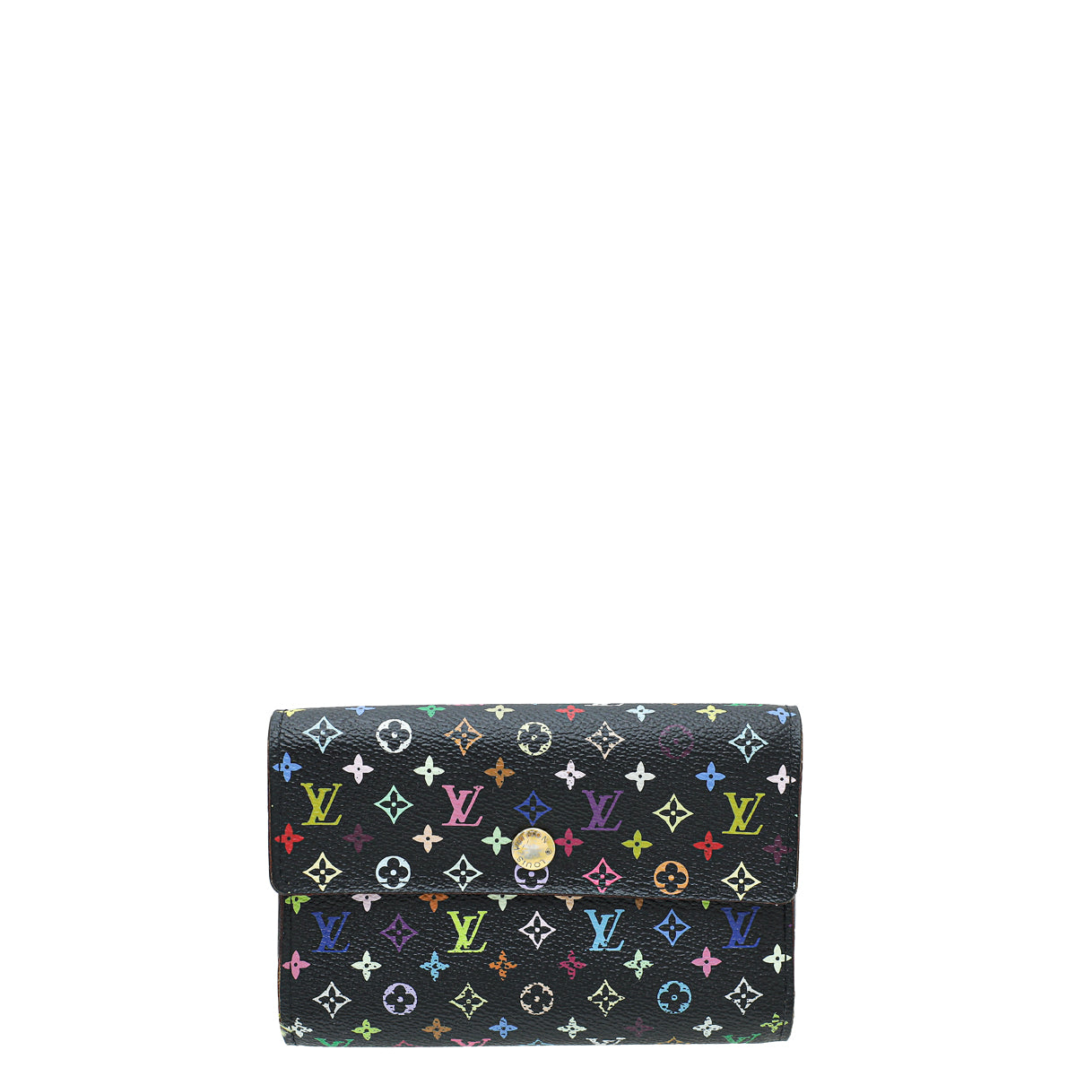 Louis Vuitton Black Multicolor Monogram Alexandra Wallet-Louis Vuitton-THE CLOSET
