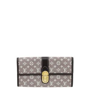 Louis Vuitton Sepia Monogram Mini Lin Idylle Sarah Wallet