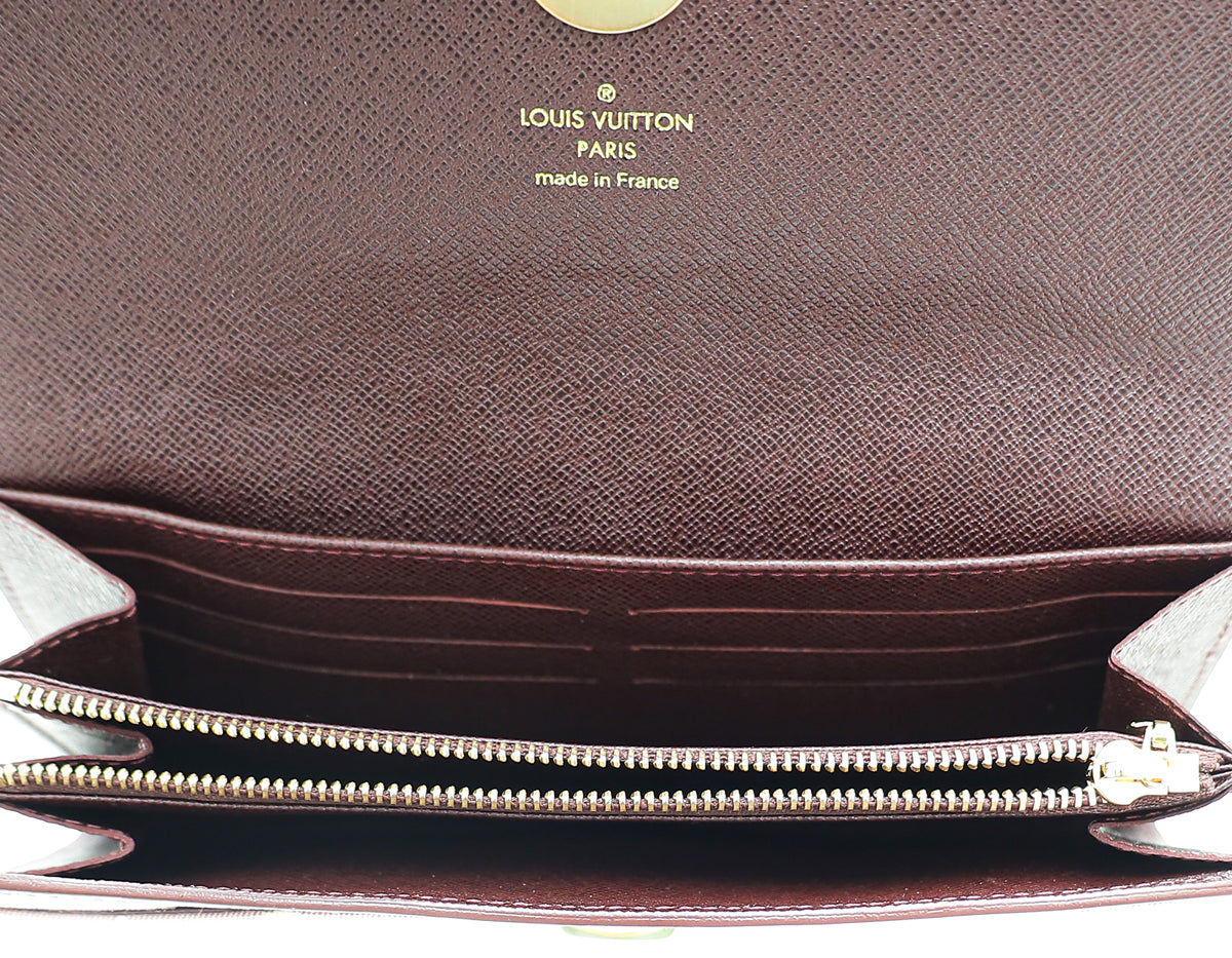 Louis Vuitton Sepia Monogram Mini Lin Idylle Sarah Wallet – THE CLOSET