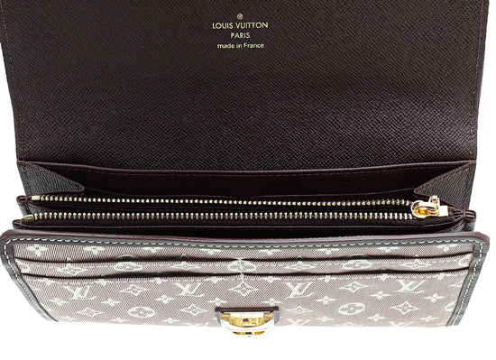 Louis Vuitton Sepia Monogram Mini Lin Idylle Sarah Wallet