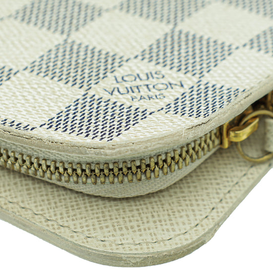 Louis Vuitton Azur Insolite Wallet w/ "TH.B" Initials