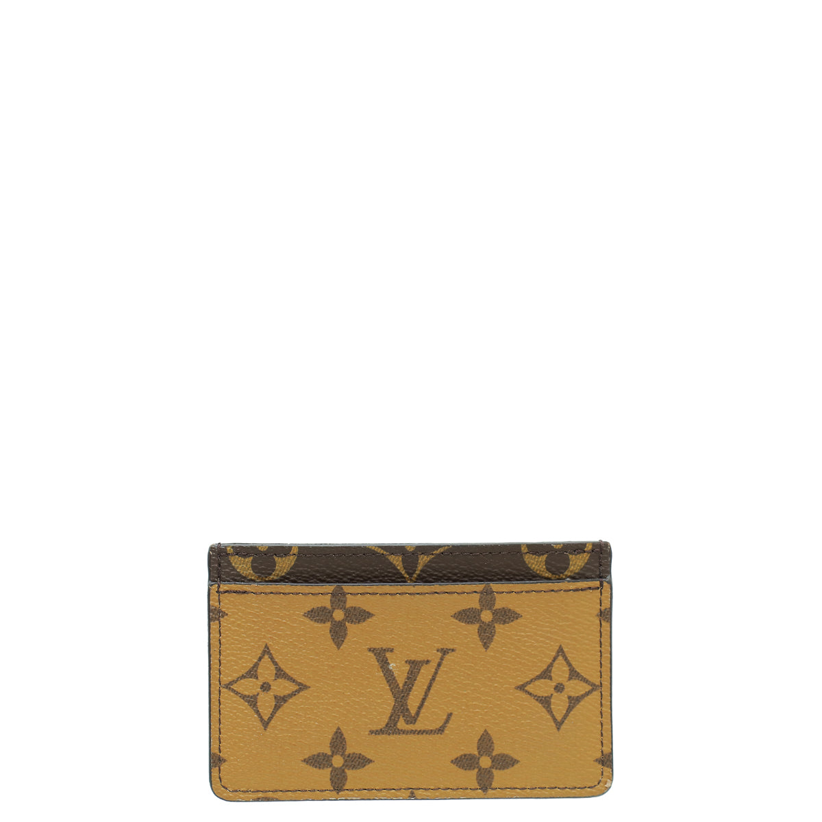 Louis Vuitton Brown Monogram Reverse Card Holder-Louis Vuitton-THE CLOSET