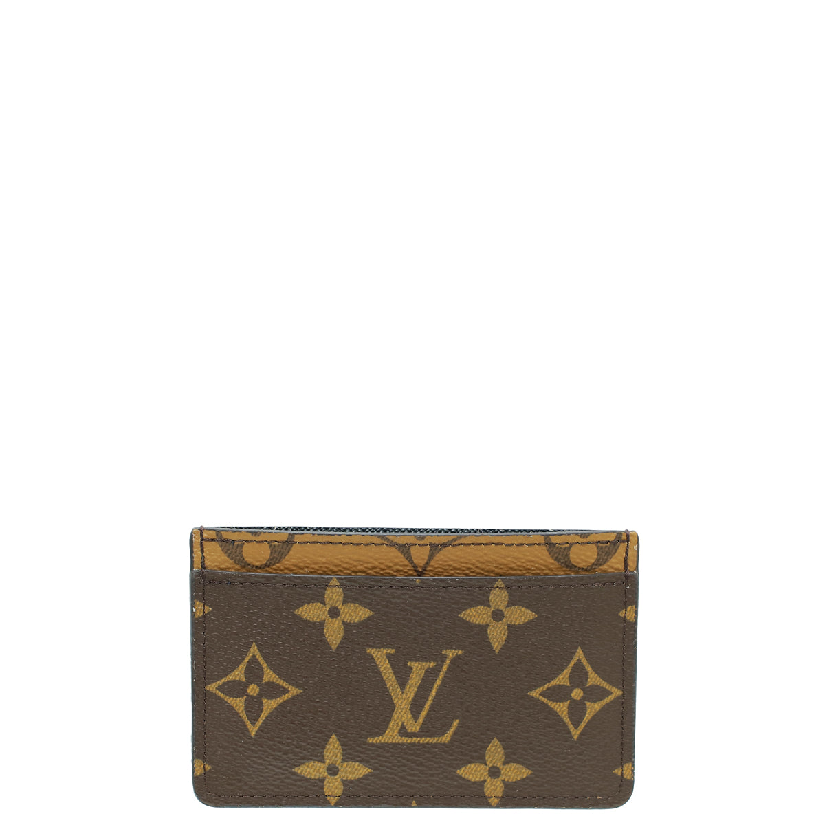 Louis Vuitton Brown Monogram Reverse Card Holder-Louis Vuitton-THE CLOSET