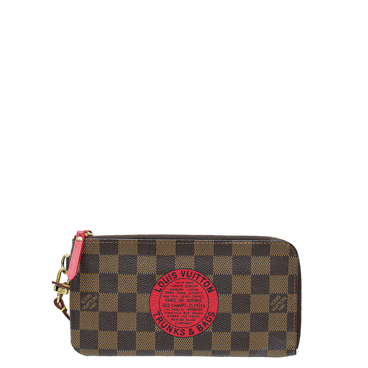 Louis Vuitton Damier Ebene Red Complice Trunks And Bags Wallet-Louis Vuitton-THE CLOSET