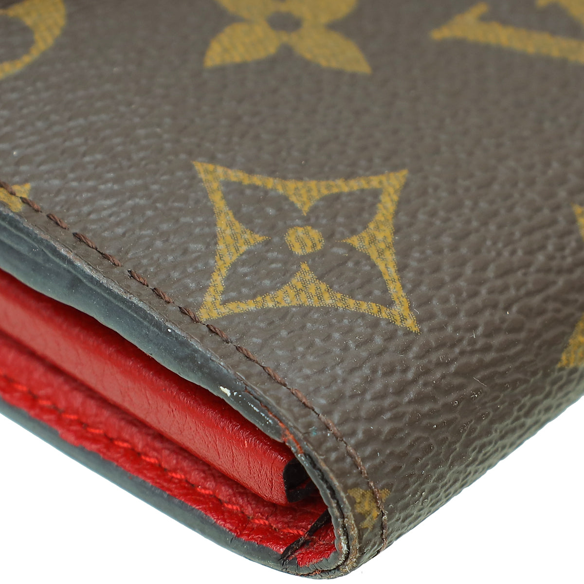 Louis Vuitton Monogram Red Pallas Long Wallet